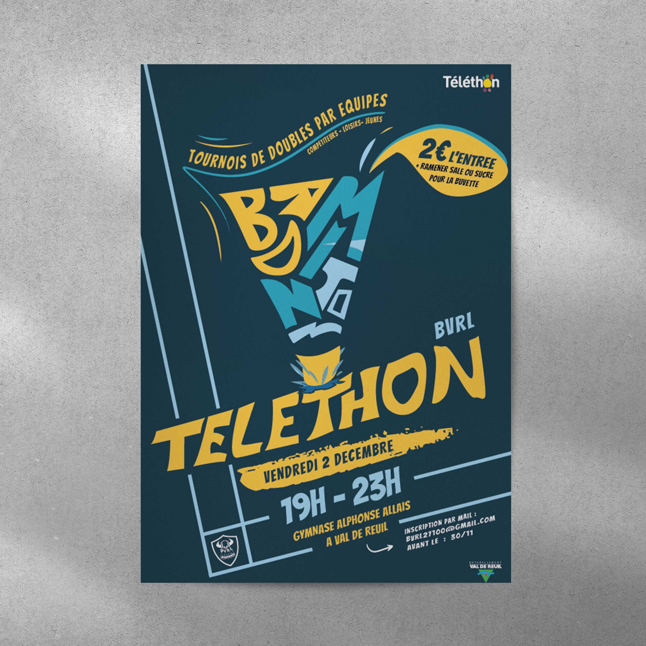 Affiche pour l'évènement Téléléthon 2023